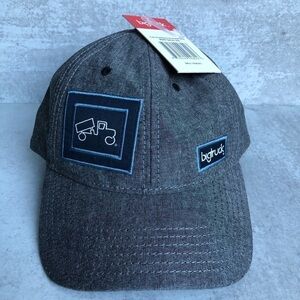 Big Truck Trucker Hat Chambray Gunmetal Grey Snap Back